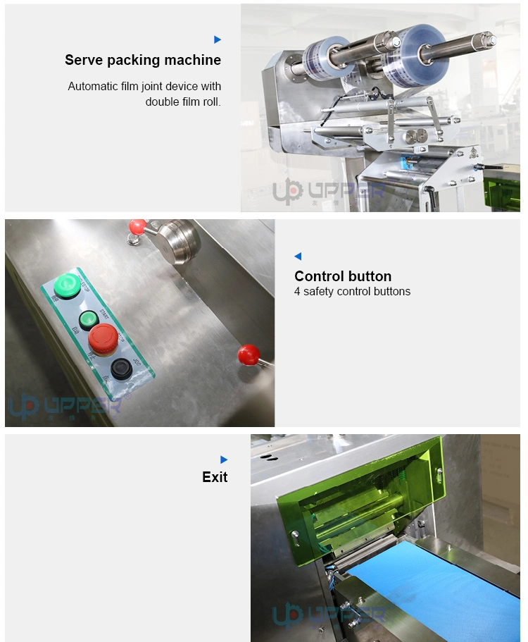 Pillow Automatic Horizontal Chocolate Bar Cake Wafer Biscuit Mini Soap Shrink Cartoning Flow Packing Line Food Packer Flow Pack Wrap Packaging Wrapping Machine