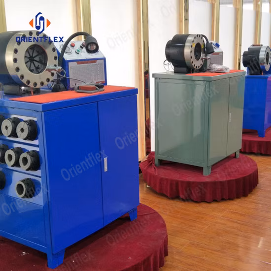 CE 12V Elétrica Automática Móvel de Alta Pressão Industrial de Borracha Hidráulica Mangueira Hidráulica Conector de Encaixe de Tubulação Corte de Pressão e Ferramenta de Crimpagem Crimper Máquina
