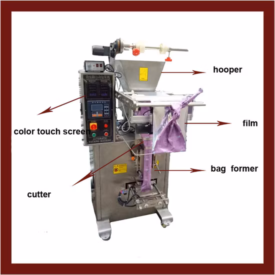 Fornecedor da China Saco automático/bolsa vertical para embalagem de café/suco/café/leite em pó Máquina de enchimento de vedação para embalagem de pó