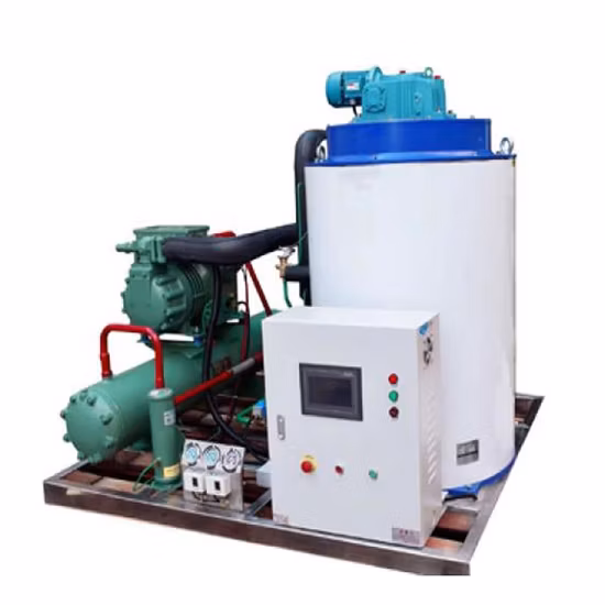 1ton 3ton 5ton 10ton Seawater fabricante de gelo comercial máquina de fazer gelo em flocos para supermercado/pesca